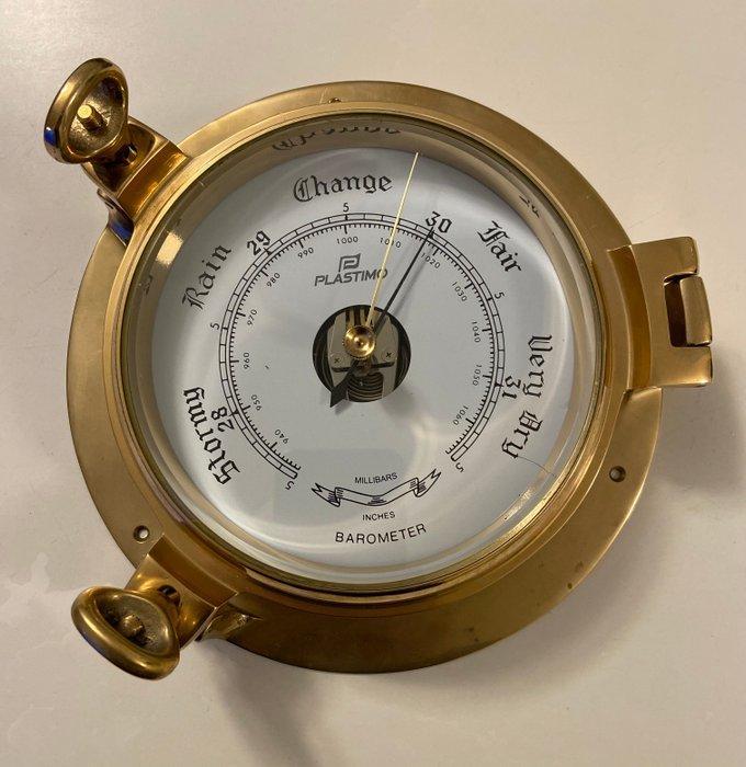 Plastimo Maritiem aneroïde barometer - Messing, Glas, Antiquités & Art, Curiosités & Brocante