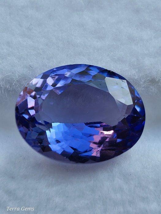 Blauw, Paars Tanzaniet - 2.14 ct - Antwerp Laboratory for, Handtassen en Accessoires, Edelstenen