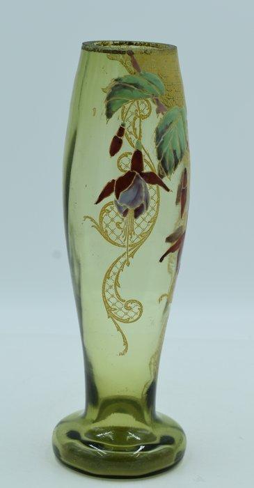 François Théodore Legras - Vase - Verre émaillé - Art, Antiek en Kunst, Antiek | Glaswerk en Kristal