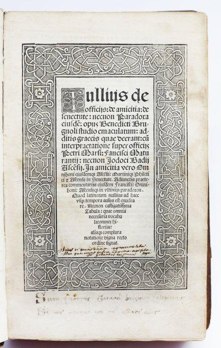 Cicerone - [Post Incunable] De Officijs - 1523, Antiek en Kunst, Antiek | Boeken en Manuscripten