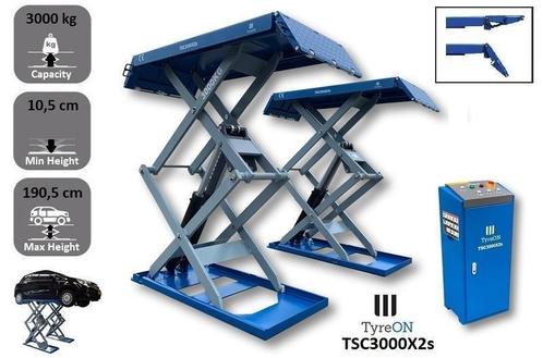 TyreON 3T Dubbele Schaarlift - Hoogte 1.95m - Opbouw Hefbrug, Autos : Divers, Outils de voiture