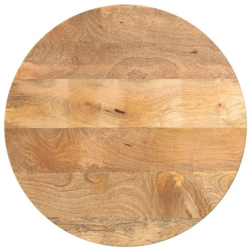 vidaXL Tafelblad rond Ø 40x3,8 cm massief ruw mangohout, Huis en Inrichting, Tafelonderdelen, Nieuw, Verzenden