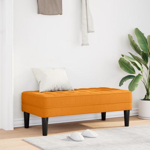 vidaXL Donker Gele Zitbank 113x57x39 cm Stof, Huis en Inrichting, Overige Huis en Inrichting, Nieuw, Verzenden