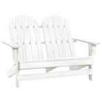 vidaXL Tuinstoel 2-zits Adirondack massief vurenhout wit, Verzenden, Nieuw