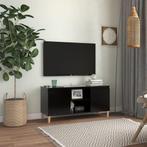 vidaXL Tv-meubel met massief houten poten 103,5x35x50 cm, Huis en Inrichting, Kasten |Televisiemeubels, Verzenden, Nieuw