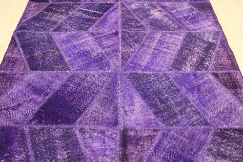 Patchwork ethnique fait main - Tapis - 163 cm - 207 cm, Antiek en Kunst, Kunst | Designobjecten