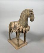 Oud Chinees, Tang-dynastie Terracotta cheval Mingqi - 32 cm, Antiek en Kunst