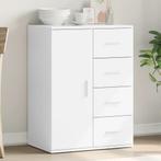 vidaXL Dressoir 59x39x80 cm bewerkt hout wit, Verzenden, Nieuw