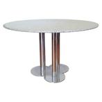 Poltronova - Sergio Asti - Table - Trèfle - Marbre, Acier