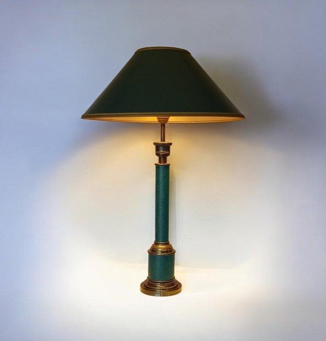 Lamp - Style Empire - Groen Smaragd - Metaal, Similicuir, Antiek en Kunst, Curiosa en Brocante