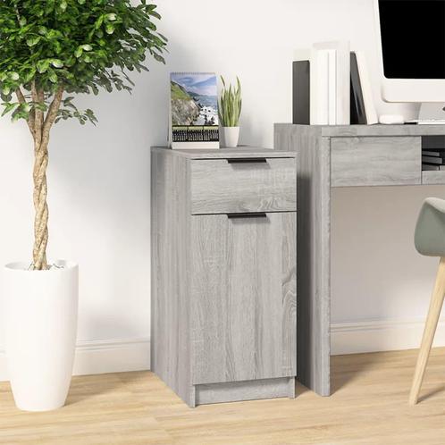 vidaXL Bureaukast 33,5x50x75 cm bewerkt hout grijs sonoma, Huis en Inrichting, Kasten | Overige, Nieuw, Verzenden