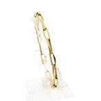 Gouden closed for ever armband | 20 cm, Ophalen of Verzenden, Gebruikt, Overige kleuren, Goud