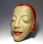 Lajos Geörcs - sculptuur, Art Deco Large Wall Mask(30cm) -