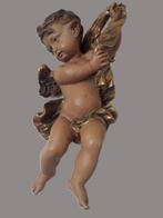 Anri - Sculpture, Farbiger Engel - Handarbeit - 24 cm - Bois