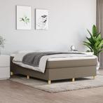 vidaXL Boxspring met matras stof taupe 140x200 cm, Huis en Inrichting, Slaapkamer | Bedden, Verzenden, Nieuw