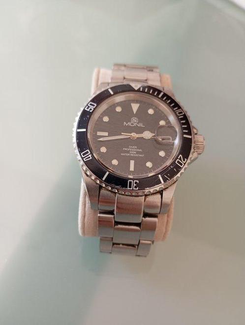 monil - diver 200 metri automatico swiss made - Zonder, Handtassen en Accessoires, Horloges | Heren