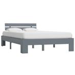 vidaXL Bedframe massief grenenhout grijs 140x200 cm, Huis en Inrichting, Slaapkamer | Bedden, Verzenden, Nieuw