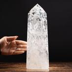 Extra helder kwarts Kristal punt - Hoogte: 315 mm - Breedte:, Antiek en Kunst