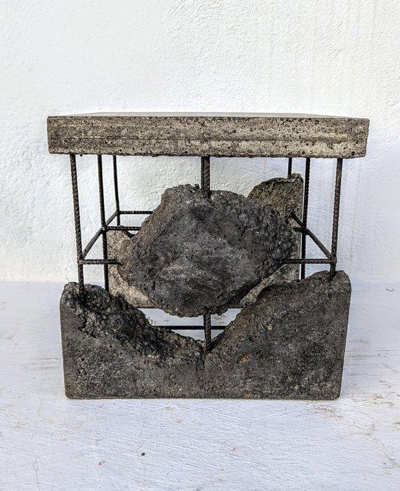 Wallavibe - D.B - Bijzettafel - Mini zwarte kubus tafel -, Antiquités & Art, Art | Objets design