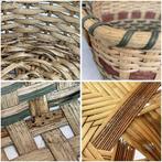 Vintage Japanse bamboe- en rotanmandcollectie – 10-delige