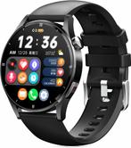 Heren smartwatch met telefoon, gezondheids- en fitnessfun..., Handtassen en Accessoires, Smartwatches, Nieuw, Verzenden