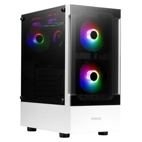 GAMDIAS Talos E3 Wit RGB Gaming Case - Game PC / Computer..., Informatique & Logiciels, Boîtiers d'ordinateurs, Enlèvement ou Envoi