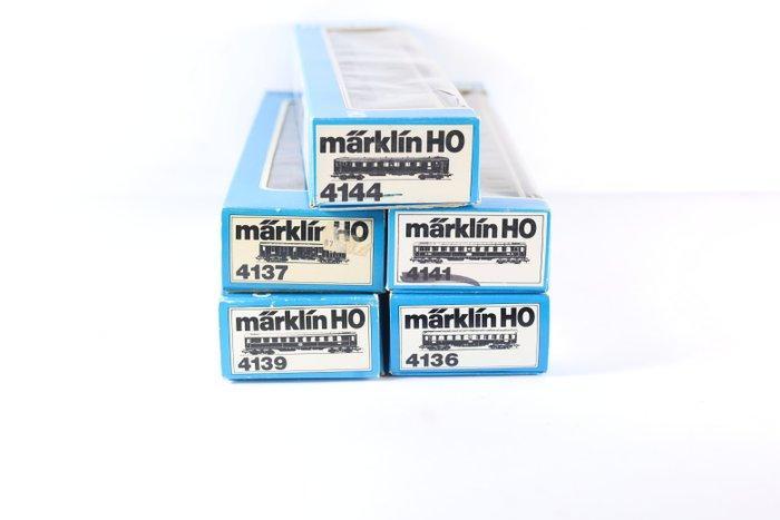 Märklin H0 - 4136/4137/4141/4144 - Modeltrein personenwagen, Hobby & Loisirs créatifs, Trains miniatures | HO
