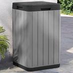 vidaXL Tuinafvalbak 38x38x65 cm polypropeen grijs, Huis en Inrichting, Woonaccessoires | Prullenbakken, Verzenden, Nieuw