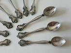 Koffielepel (10) - .830 zilver - Set van 10 mocha lepels, Antiek en Kunst