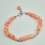 Koraal - Zilver - Armband - CORALLO ROSATO, Verzamelen, Mineralen en Fossielen