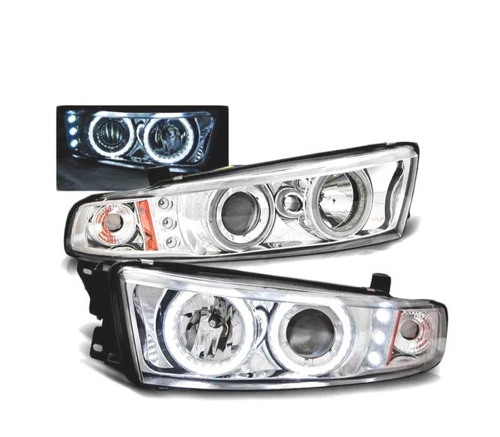 Phares Pour Mitsubishi Galant 8 Ea0 96-06 Angel Eyes Ccfl +L, Auto-onderdelen, Verlichting, Verzenden