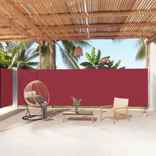 vidaXL Windscherm uittrekbaar 180x1000 cm rood, Tuin en Terras, Parasols, Nieuw, Verzenden