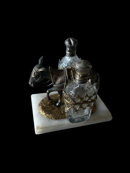 Vitrinekast (2) - Marmer, Zilver, Metaal, Brons - 19e-eeuwse, Antiquités & Art, Antiquités | Autres Antiquités