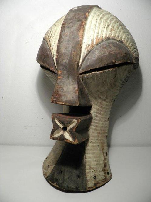 Masque tribal - Kifwebe - Songye - RD Congo - 46 cm, Antiek en Kunst, Kunst | Niet-Westerse kunst