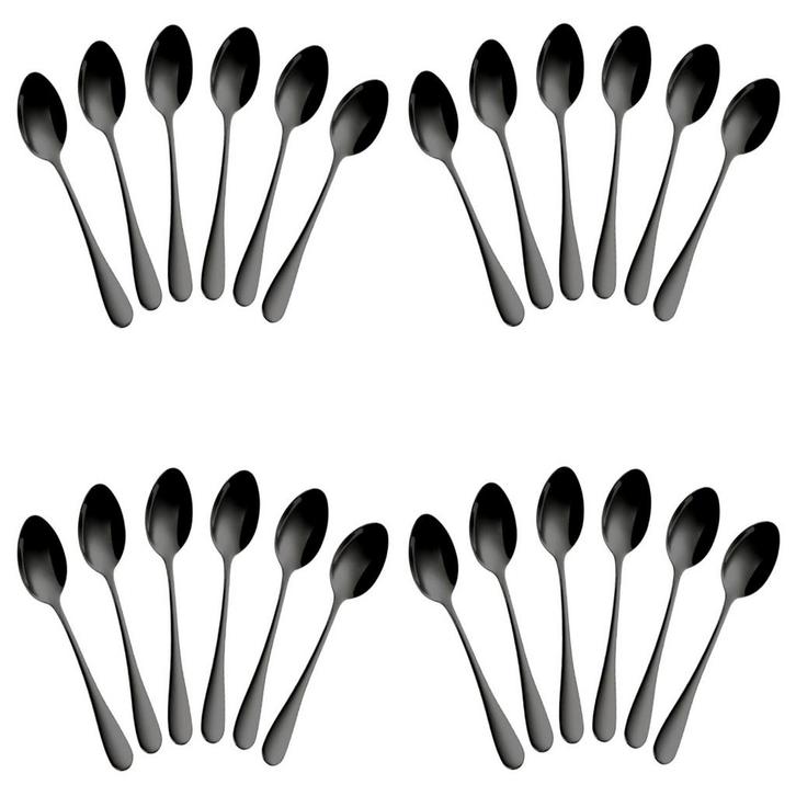 Fako Bijoux - Theelepel / Koffielepel Classic - 12cm - Zwart, Huis en Inrichting, Keuken | Bestek, Verzenden