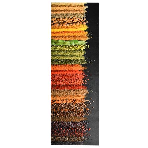 vidaXL Tapis de sol de cuisine lavable Épice 60x180 cm, Jardin & Terrasse, Paillassons, Neuf, Envoi