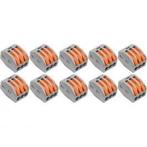 Lasklem Set 10 Stuks - 3 Polig met Klemmetjes voor LED Toebe, Doe-het-zelf en Bouw, Verzenden, Nieuw