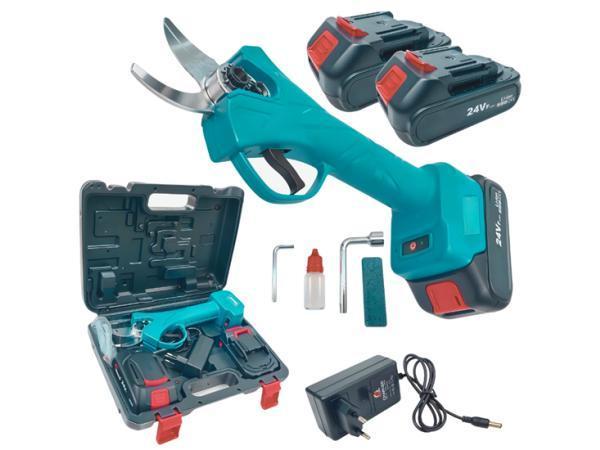 Veiling - Elektrische Snoeischaar 2xAccu 24V  - 30mm Snijdia, Tuin en Terras, Snoeischaren