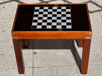 Speeltafel - schaak/kaarten/backgammon - Mahonie - Salon