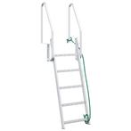 vidaXL Docktrap Anders Zilver Aluminium, Watersport en Boten, Verzenden, Nieuw
