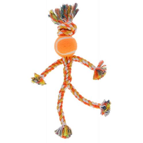Ball bonhomme allumette, orange, 30 cm, cotton - kerbl, Dieren en Toebehoren, Honden-accessoires