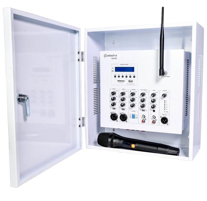 Adastra SA240 Wandversterker 100V Met UHF-microfoon En, Muziek en Instrumenten, Microfoons