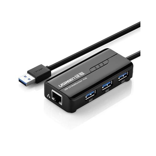 USB 3.0 Combo 10/100Mbps Ethernet 3 ports USB 3.0 Hub UG018, Computers en Software, Accu's en Batterijen, Nieuw, Verzenden