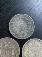 Frankrijk. Napoléon III. 5 Francs 1852/1870 (5 stuks)