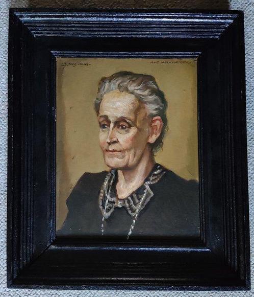 Anton Molkenboer (1872-1960) - Portret van Agatha, Antiek en Kunst, Kunst | Schilderijen | Klassiek