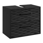 Wastafelkast Etna 60 x cm x 35 cm x 50 cm Zwart Badkamerkast, Verzenden, Nieuw