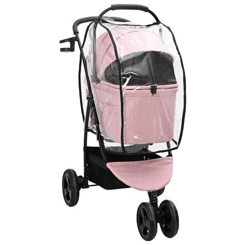 vidaXL Opvouwbare Huisdier Kinderwagen Roze 78 x 54 x 101 cm, Dieren en Toebehoren, Overige Dieren-accessoires, Nieuw, Verzenden