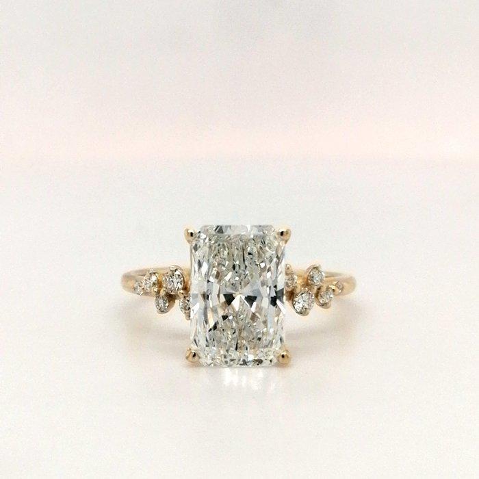 Ring - 14 karaat Geel goud - 3.04ct. tw. Diamant (Lab-grown), Bijoux, Sacs & Beauté, Bagues