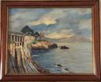 Guglielmo Bozzano (1913-1999) - Scogliera a Nervi, Antiek en Kunst, Kunst | Schilderijen | Klassiek
