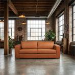 Leren bank Flow - 3 zits - Rancho Cognac (cognac) - Poten, Antiek en Kunst, Ophalen of Verzenden